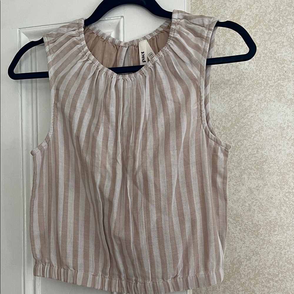 Pact Organic Striped Sleeveless Top